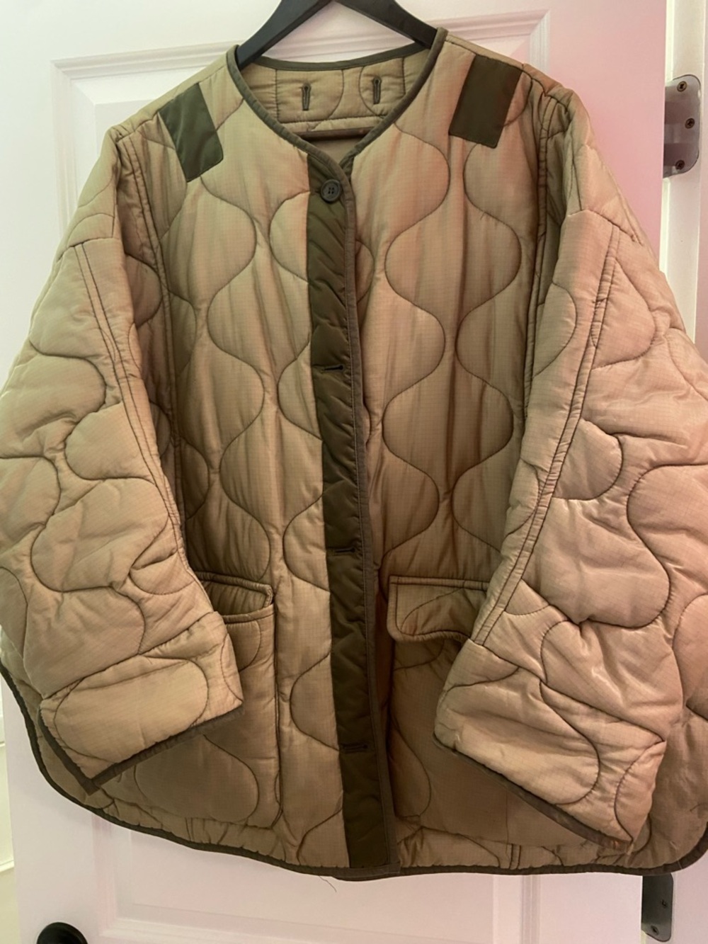 The Frankie Shop Teddy Jacket (Moss Green, XS/S)
